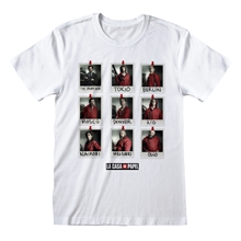 Pánské tričko Netflix La Casa De Papel Papírový dům: Polaroid (2XL) bílé bavlna