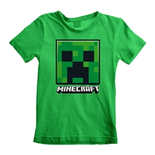 Dětské tričko Minecraft: Creeper Face (5-6 let) zelená bavlna