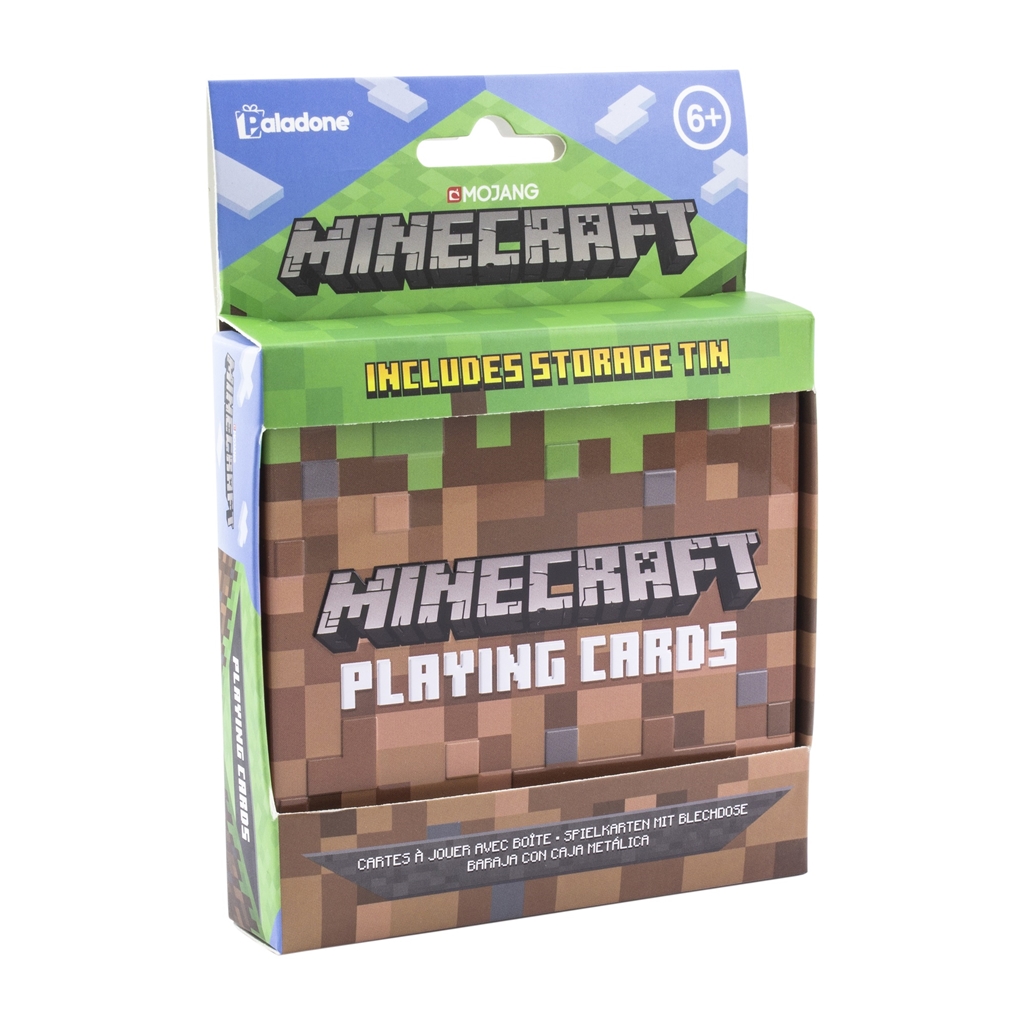 Hrací karty Minecraft v plechové krabičce: Icons (11 x 9 x 3 cm)