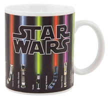 Keramický proměňovací hrnek Star Wars Hvězdné Války: Lightsaber (objem 320 ml) bílý