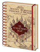 A5 blok-zápisník Harry Potter: The Marauders Map (14,8 x 21 cm) kroužková vazba