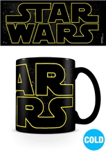Černý proměňovací keramický hrnek Star Wars Hvězdné války: Logo (objem 315 ml)