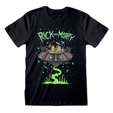 Pánské tričko Rick And Morty: Space Cruiser (2XL) černé bavlna