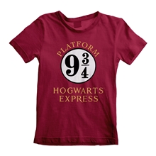 Dětské tričko Harry Potter: Bradavický Express - Hogwarts Express (7-8 let) vínová bavlna