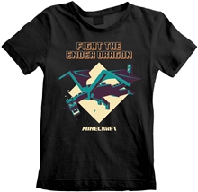 Dětské tričko Minecraft: Ender Dragon (9-11 let) černá bavlna