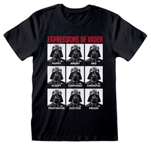 Pánské tričko Star Wars Hvězdné války: Expressions Of Vader (M) černá bavlna