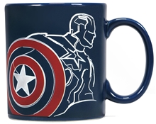 Proměňovací hrnek Marvel: Captain America Shield (Objem 400 ml)