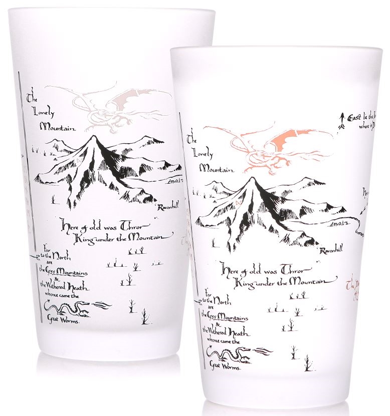 Proměňovací sklenice The Hobbit: Thorin Oakenshield's Map (objem 450 ml)
