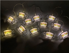Dekorativní 3D světýlka k zavěšení - řetězová lampa Friends Přátelé: Central Perk 12 kusů
