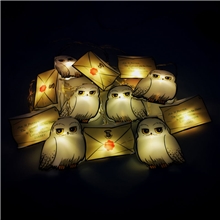 Dekorativní 2D světýlka k zavěšení - řetězová lampa Harry Potter: Dopis a Hedvika 12 kusů (250 cm)