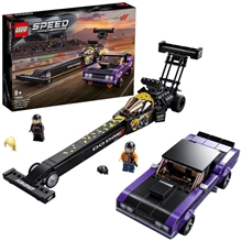 Lego Speed Champions 76904 Mopar Dodge SRT Top Fuel Dragster a 1970 Dodge Challenger