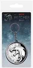 3D kovový přívěsek na klíče Netflix The Witcher Zaklínač: The Wolf (4,5 x 6 cm)