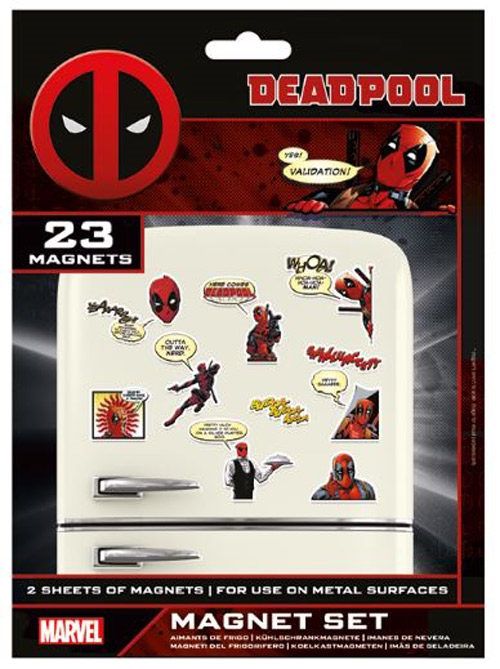 Magnety Marvel Deadpool: Comic Set 23 kusů (18 x 24 cm)