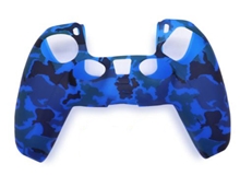 Silikonový obal na ovladač - modro šedé maskování (PS5)