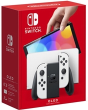 Nintendo Switch OLED Model - bílý (SWITCH) + stojan na hry
