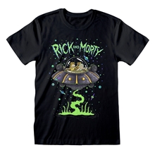 Pánské tričko Rick And Morty: Space Cruiser (S) černé bavlna