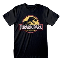 Pánské tričko Jurassic Park Jurský park: Original Logo (2XL) černé bavlna