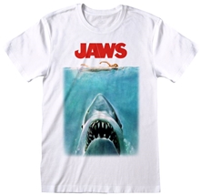 Pánské tričko Jaws Čelisti: Poster (XL) bílé bavlna