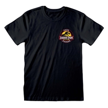Pánské tričko Jurassic Park Jurský Park: Park Ranger (L) černá bavlna