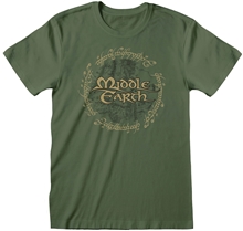 Pánské tričko Lord Of The Rings Pán prstenů: Middle Earth (L) zelená bavlna