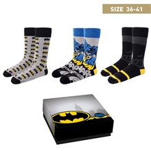 Ponožky DC Comics: Batman balení 3 párů (EU 36-41)
