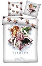 Povlečení jednolůžkové Harry Potter Hogwarts Crest - 140 x 200 cm