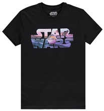 Pánské tričko Star Wars Hvězdné války: Baby Yoda logo (M) černé bavlna