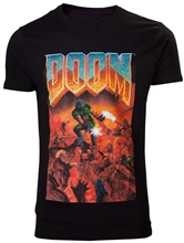 Pánské tričko Doom: Classic Box Art (S) černé bavlna