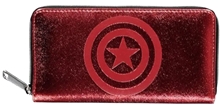 Dámská peněženka Marvel: Capitain Logo (19 x 10 cm) červený polyuretan