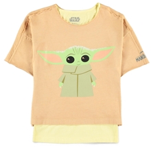 Dětské tričko Star Wars Hvězdné války: TV seriál The Mandalorian The Child (134-140 cm) oranžová bavlna