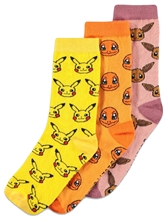 Pánské ponožky Pokémon: Iconic Characters (EU 39-42) vícebarevná bavlna