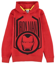 Dětská mikina s kapucí Marvel: Iron Man (výška 146-152 cm) červený polyester