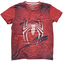 Pánské tričko Marvel Spiderman: Acid Wash (XL) červená bavlna