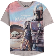 Dětské tričko Star Wars Hvězdné války: TV seriál The Mandalorian The Child (134-140 cm) šedá bavlna