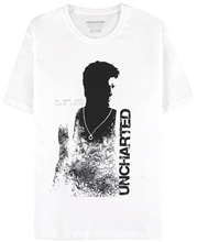 Pánské tričko Uncharted: Nathan Drake (L) bílá bavlna