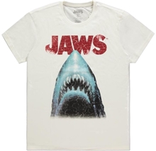 Pánské tričko Jaws Čelisti: Poster (XL) bílá bavlna