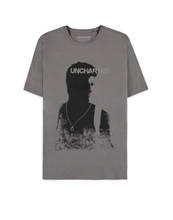 Pánské tričko Uncharted: Nathan Drake (XL) šedá bavlna