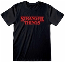 Pánské tričko Netflix Stranger Things: Logo Black (XL) černá bavlna
