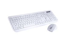 C-TECH WLKMC-01 klávesnice s myší - bílá (PC)