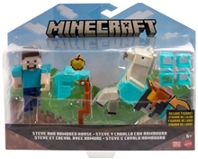 Figurky Minecraft - Steve a obrněný kůň
