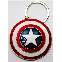 Klíčenka Captain Amerika Kapitán Amerika: štít (průměr 5 cm) mosaz