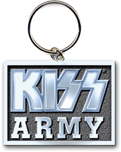Přívěšek na klíče Kiss: Army Block (3,8 x 4,5 cm)