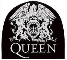 Zimní pletená čepice Queen: Logo (univerzální) černá bavlna
