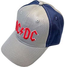 Kšiltovka AC/DC: T2 červené logo (UNIVERSÁLNÍ) šedá bavlna