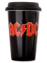 Keramický cestovní hrnek AC/DC: Logo (objem 300 ml)