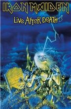 Textilní plakát - vlajka Iron Maiden: Live After Death (70 x 106 cm)