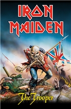 Textilní plakát - vlajka Iron Maiden: The Trooper (70 x 106 cm)