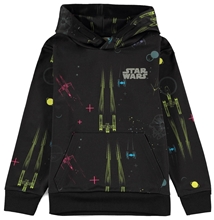 Dětská mikina s kapucí Star Wars Hvězdné války: Colored Ships (výška 146-152 cm) černý polyester
