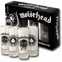 Štamprle sklenice Motörhead: Set 4 kusů (objem 50 ml)