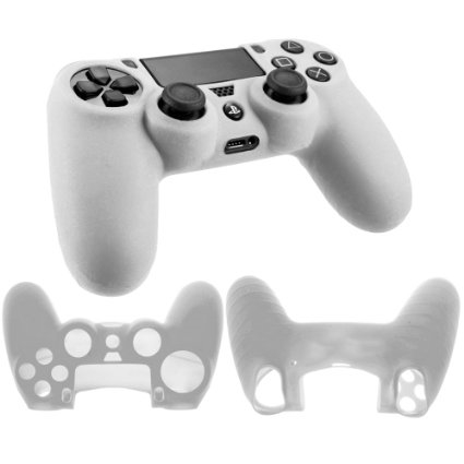 Spartan Controller Silikonový obal + 2x analogová gumička (white) (PS4)